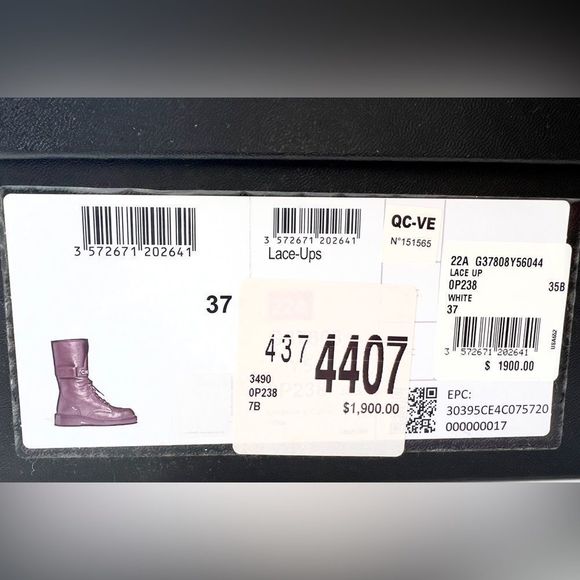 CHANEL Paradise Lace Up Buckle Boots Sz. 37 - Picture 13 of 15